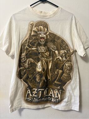 Men’s Aztlan DGA Aztec Warrior Tshirt size M made in Nicuragua
